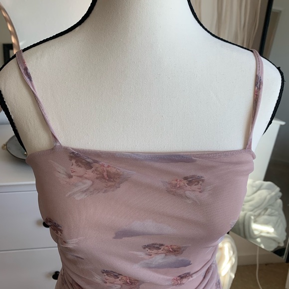 Daisy street Angel pattern mesh dress (US 2) - Picture 3 of 7